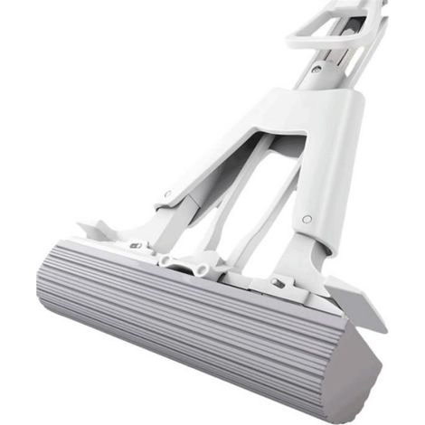 Balai Auto-Essorant - Manche Pliable - Lavage Sans Eau - Pour Carrelage et Parquet - 1 Pièce (1/5)