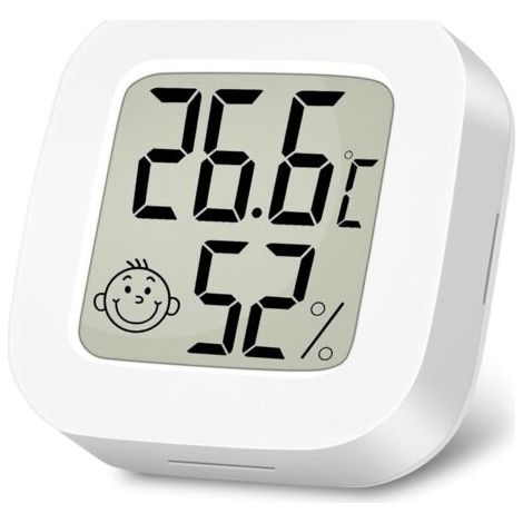 Thermomètre Hygromètre Intérieur Digital à Haute Précision, Moniteur de Température et Humidimètre