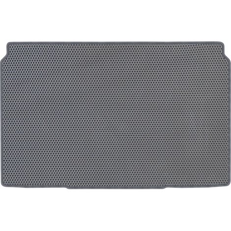 Peugeot 208 II Berline (à partir de 2019). Tapis de coffre en EVA, revêtement alvéolé gris. (1/5)