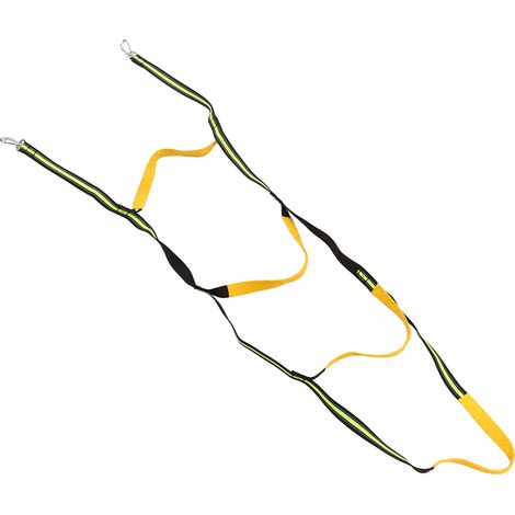 Échelle de corde d'embarquement verte, légère, robuste et portable, pour bateau ou yacht. Accessoires pour yacht. Échelle à 4 marches. (1/5)