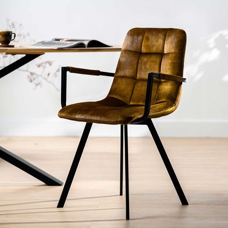Chaise de salle à manger Kana - ochre (1/5)