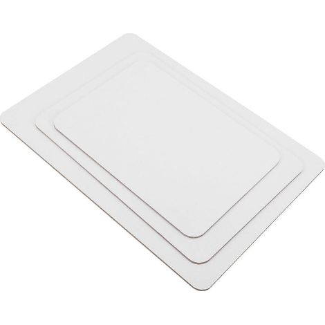 Lot de 3 tableaux blancs double face effaçables à sec pour intérieur et extérieur, tableau blanc pour étudiants (1/5)