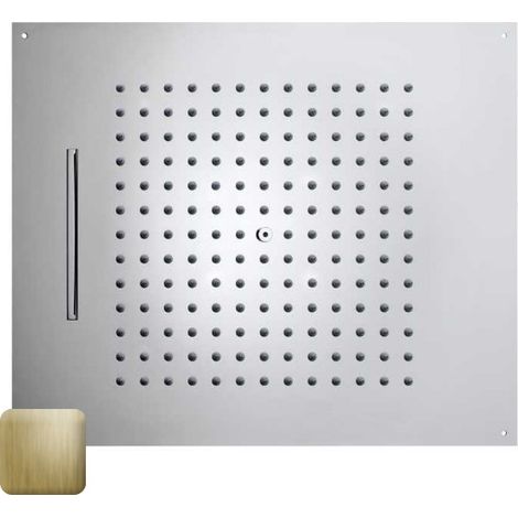 Plafond de douche à 2 jets et avec flexible or brossé Dream - BOSSINI H389250043 (1/2)