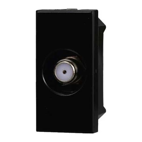 TV & SAT-Durchgangsdose Typ-F kompatible Bticino Axolute Schwarz Farbe Ettroit AN2252