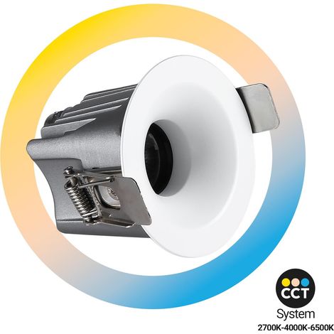 Downlight LED extérieur 6W - CCT - Puce OSRAM - Driver PHILIPS - - Blanc
