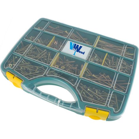 Coffret de vis agglo acier bichromaté PZ 1055 vis Viswood