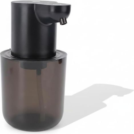 Distributeur Savon Automatique Mousse, 400 ML Distributeur Savon Mural Automatique, IPX5, Rechargeable par USB, 4 Niveaux Réglables pour Salle de Bain, Cuisin (Noir) (1/5)