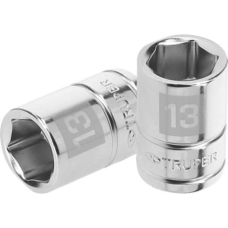 Llave vaso hexagonal, cuadro 3/8" - 13 mm