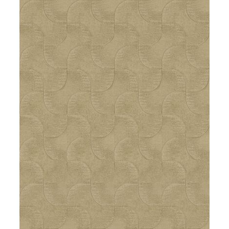 Rasch Vliestapete Muster Grafik Sky Lounge gold 10,05 x 0,53 m Wandtapete (1/2)