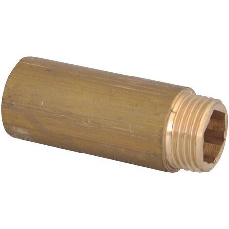 Rallonge laiton brut mâle femelle 20/27- Longueur 100mm