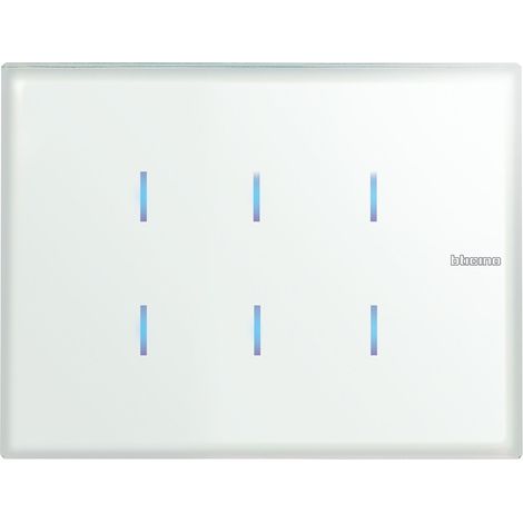 Commande tactile KNX Axolute 6 touches Blanc (HC4657M3KNX) (1/2)