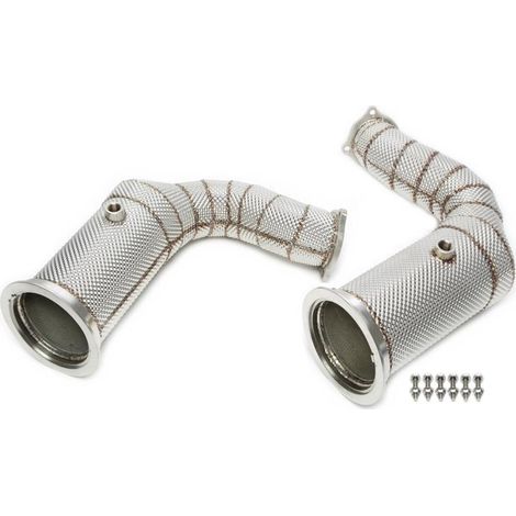 Downpipe Echappement Inox Porsche Cayenne de 2019 a 2020-avec cata-41166095 (1/2)