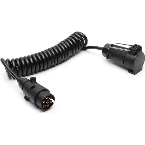 Câble d'extension de 200/300 cm pour feux de remorque à 7 broches, conducteur femelle vers feux pour remorque/camion - 2 m (1/5)