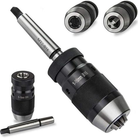 Mandrin de perceuse sans clé 1-16 mm B16 Mandrin de perceuse sans clé pour tour (1/4)