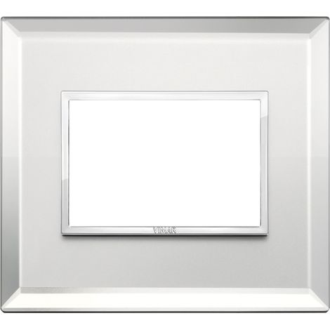 Placca 3M argento ghiaccio Vimar Eikon Evo 21653.72