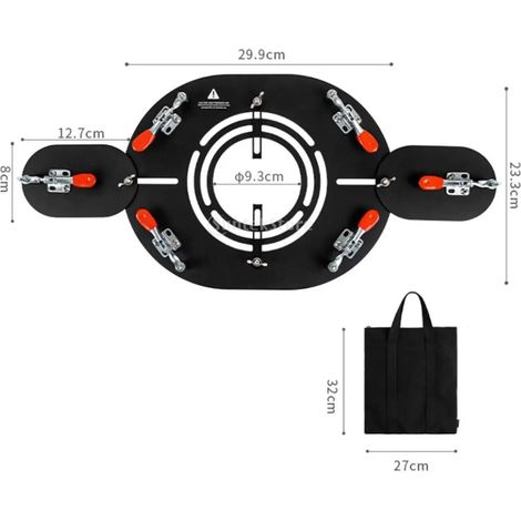 Support de poêle de tente en acier inoxydable, fixation pour poêle à bois, protection ignifuge, compatible avec les réchauds de camping portables. (1/5)