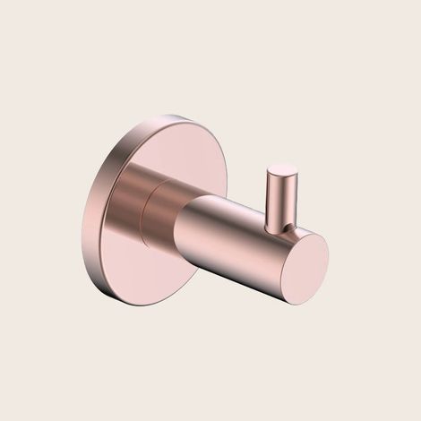 Exagonshop Gancio appendi asciugamano oro rosa spazzolato Minimal