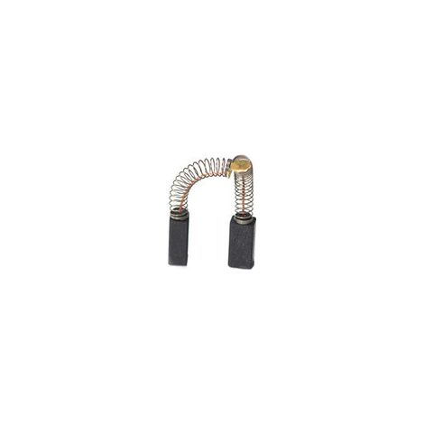 Set aus 2 anpassbaren Kohlen für Black & Decker. Abmessungen: 6,5 x 8 x 16 mm.