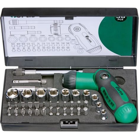 Set Cacciavite Con 38 Unità Fortis
