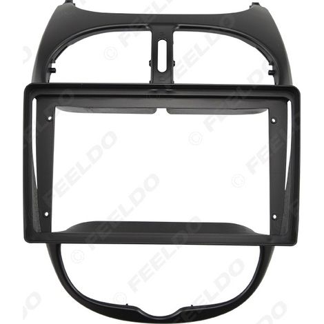 Multipurpose frame for Peugeot 206 (2002-2010): large screen Android navigation system, audio modification frame, 9-inch panel (1/4)