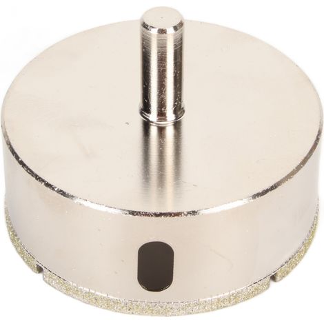 Foret cloche de 75 mm à revêtement diamanté et nickelé pour le perçage de carreaux de céramique, marbre, verre et fibre. (1/5)