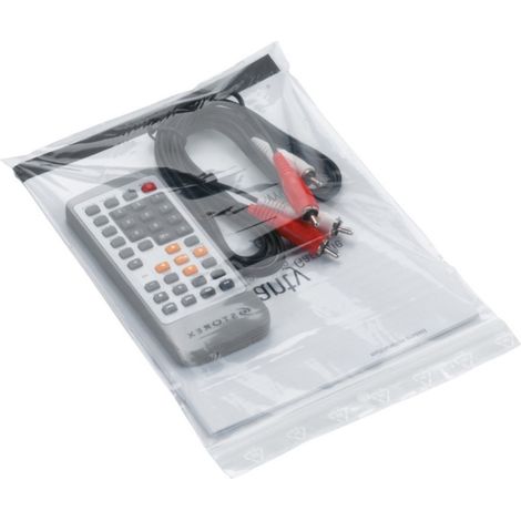 Sachet transparent à fermeture zip 50 µ 230 x 320 - PAQUET 1000 SACS (1/5)