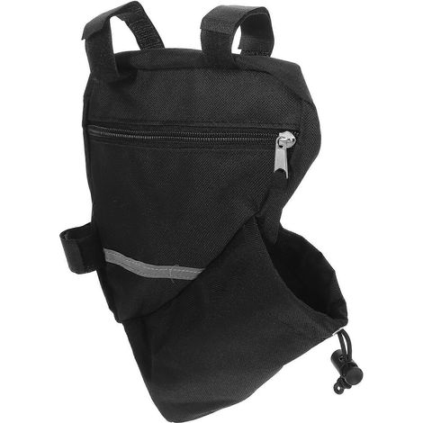Ensemble de 3 sacoches triangulaires pour vélo, avec porte-bouteille, noir. (1/5)
