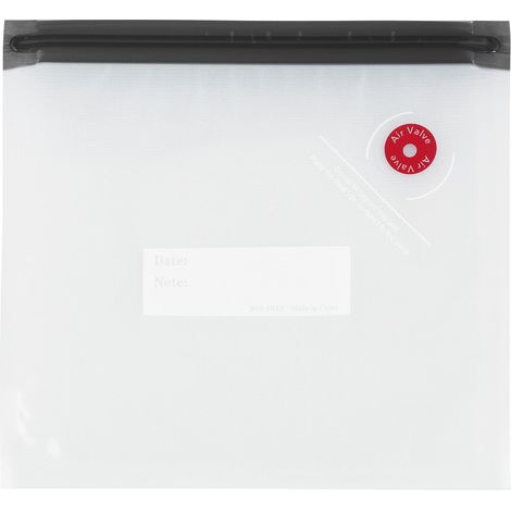 Küchenprofi EASYFRESH Set di sacchetti sottovuoto 10 pezzi Valvola compatibile per pompa a vuoto con campo di etichettatura Antistrappo e riutilizzabili per sottovuoto alimenti 22 x 21 cm (1/5)