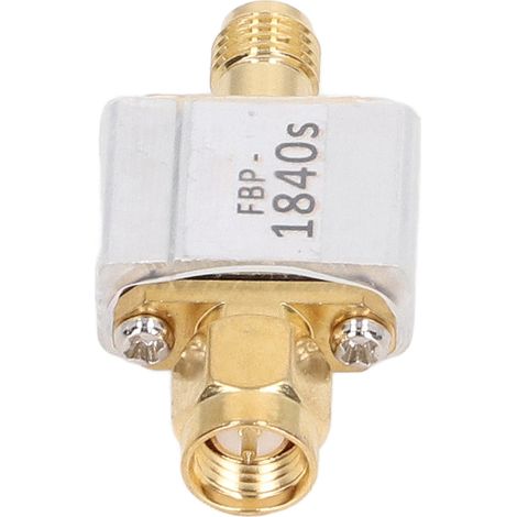 Filtre passe-bande 1842MHz, interface SMA, perte 1dB, module SAW pour systèmes de communication, haute sélectivité, connecteur RF, composant électronique. (1/5)