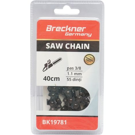 Catena per motosega passo 3/8, 55 denti, 1,1 mm, lunghezza 40 cm Breckner Germany (1/4)
