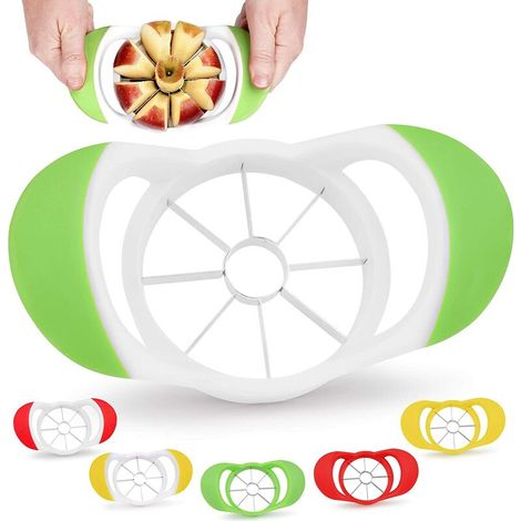 Coupe-Pomme - 8 Lames Acier Inoxydable - Évideur Et Coupeur De Pommes - Pour Pommes Oranges Poires - 1 Pièce (1/4)