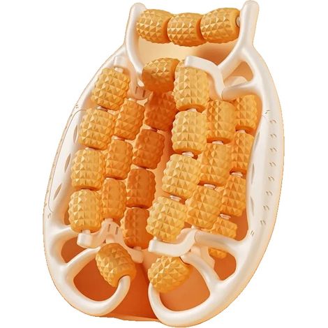 Rullo massaggiante, lunghezza regolabile, diciotto rulli indipendenti, 29 cartucce arancioni (1/2)