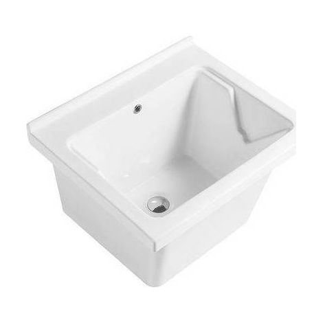 PILOZZO IN CERAMICA SMALTATO SENZA STRIZZATOIO Misura: L. cm. 60 x P. cm. 50