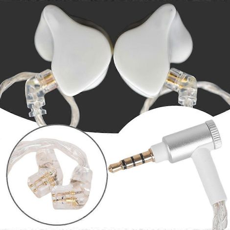 Câble AUX pour écouteurs, fil filaire, port 3,5 mm pour oreillettes à broche QDC (1/4)