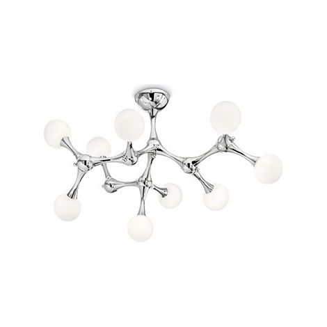Ideal Lux Nodino - 9 Light Medium Multi Arm Deckenspülung Light Chrome, G9 (1/2)