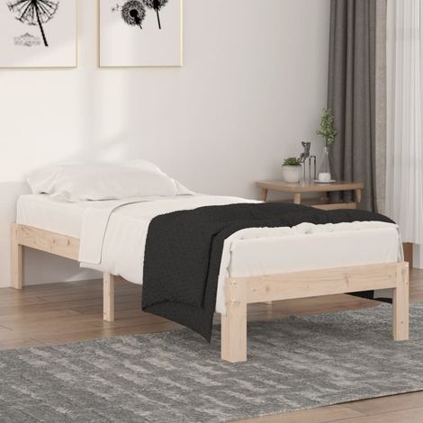 Estructura de cama individual sin colchón 75x190 cm vidaXL (1/5)