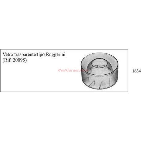 Vetro trasparente RUGGERINI per motocoltivatore 1634