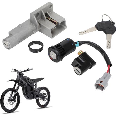 Interrupteur d'allumage et Clé Moto,Interrupteur Moto Contacteur a Cle  pour Vélo tout-terrain Electrique Sting X3/MX3/MX4/MX5 (1/5)