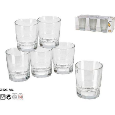 25,6 cls vaso lisbon agua 256 ml. similar vaso saboya 4 bormioli - caja 6 unidades