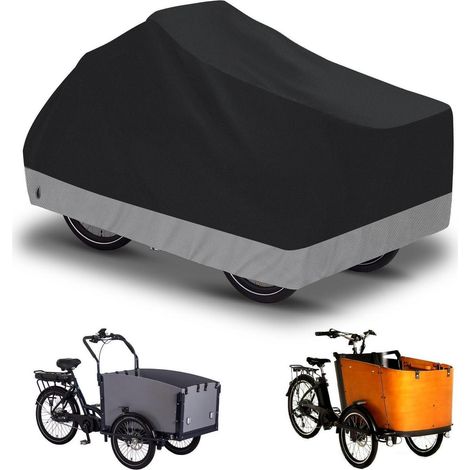 Lastenrad Abdeckung wasserdicht 225x105x110cm, 600D Oxford, Diebstahlschutz (1/5)