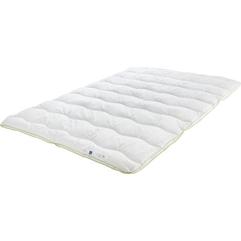 Couette 4 Saisons 135 x 200 cm, Blanc, garnissage 100 % polyester recyclé, housse coton (1/5)