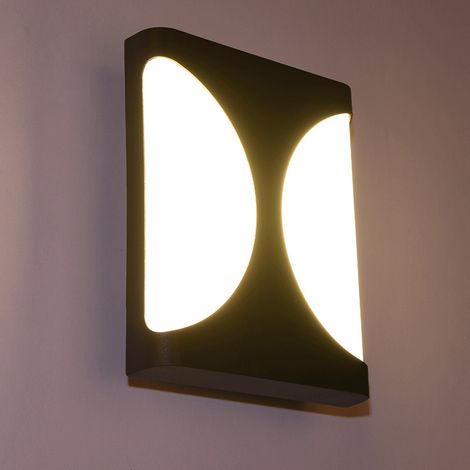 18-W-LED-Wandleuchte, weiß, Schutzart IP44 – Neutralschwarz, 6000 K