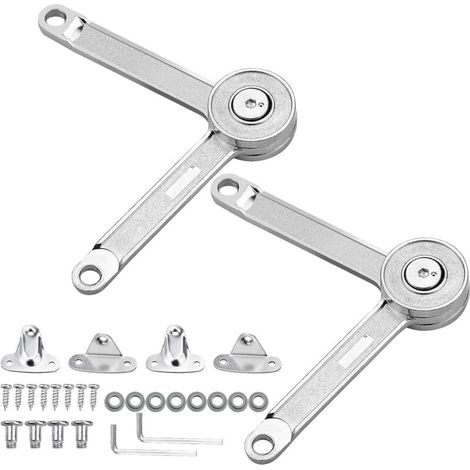 2 PCS Meuble Armoire Meuble Porte Ascenseur Support Charnière Charnière Porte Placard Meubles Placard Couvercle Flap Restez Tampon Amortisseur Réglable (1/4)