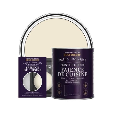 Peinture pour Faïence de Cuisine, Finition Mate - Calcaire (1/3)