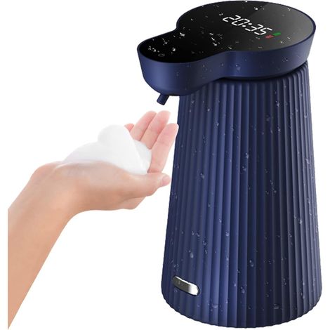 500ml Distributeur Savon Automatique Chargement USB avec Capteur Distributeur Savon(Mousse,Bleu) (1/5)