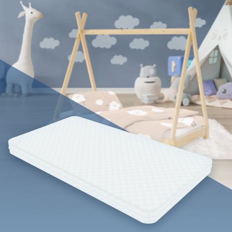 ML-Design Materasso per Lettino Culla Bambini 70x140x10 cm Certificato Oeko Tex 100 a Schiuma Fredda Testato contro le Sostanze Nocive con Cerniera e Rivestimento Sfoderabile Lavabile Ipoallergenico (1/5)