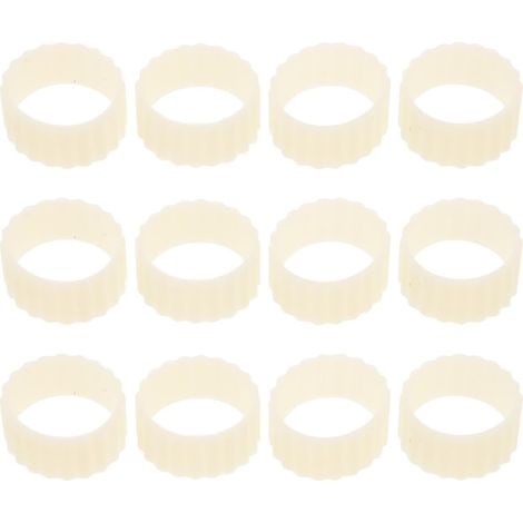 Anneaux de Préhension Beige Accessoires Pratiques et Faciles d'entretien 20 Pièces en Silicone pour Bougies Coniques pour Tables de Banquet et Rassemblements en Plein Air (1/5)