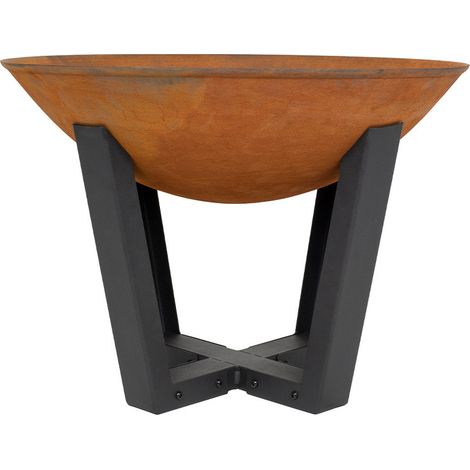 Brasero en acier oxydé 40 cm de diamètre (1/2)