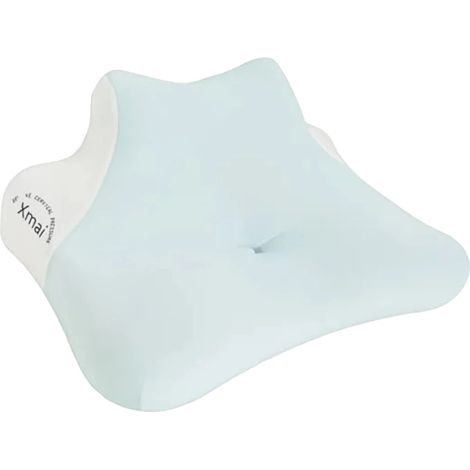 Almohada cervical, diseño ergonómico, espuma de alta densidad, verde. (1/2)