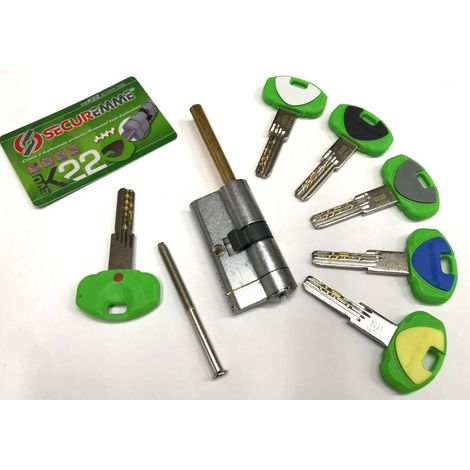 Cilindro Sagomato Evo K22 Top Pomolo Securemme Ott.nich.satin 8212988